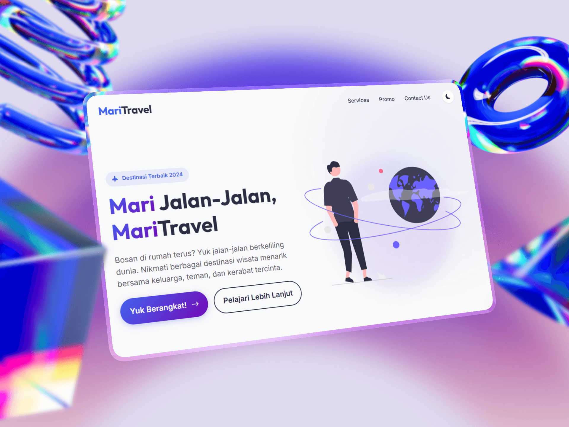 MariTravel — Landing Page — Featured project by Aditya Gaudy