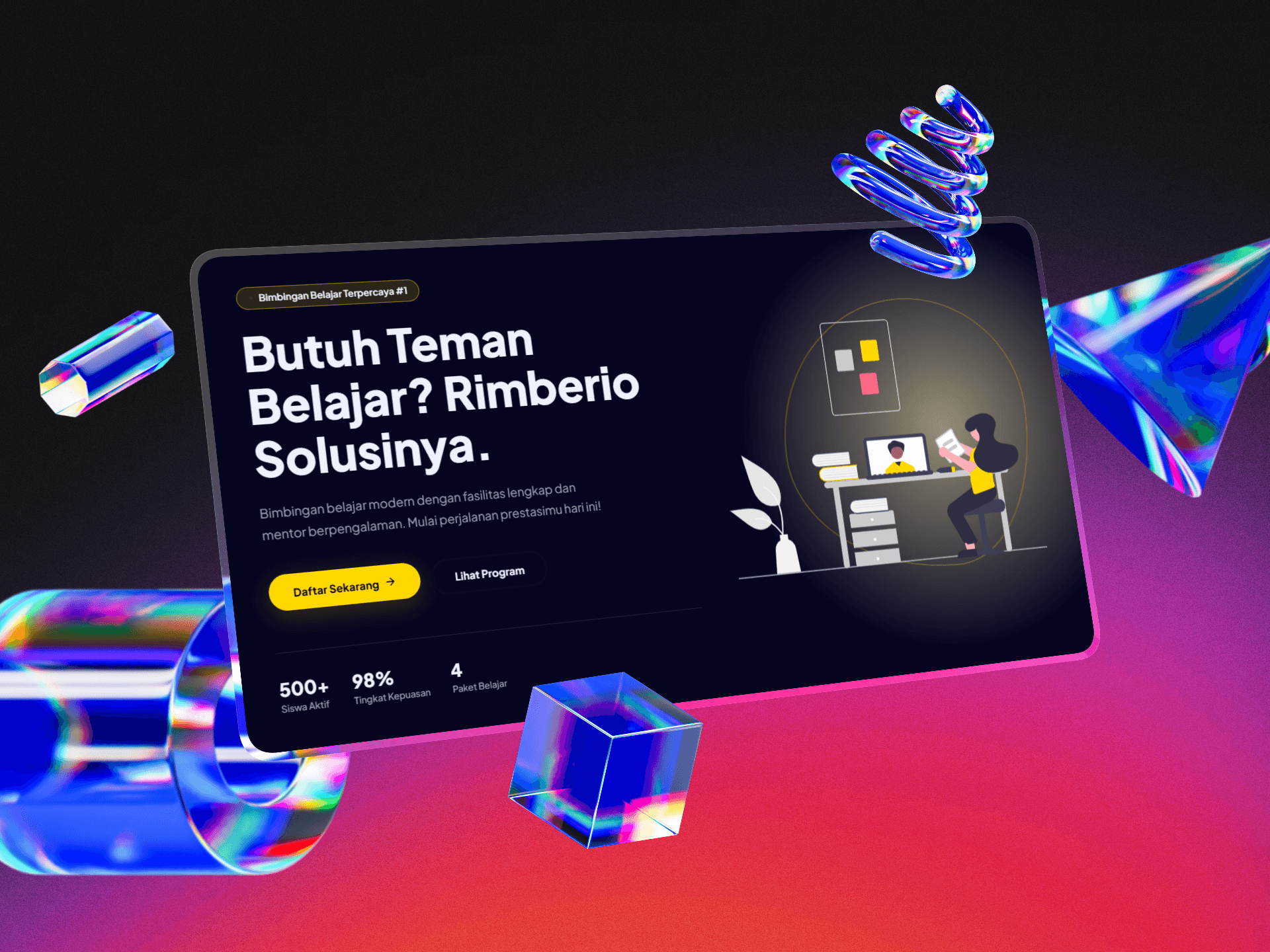 Bimbel Rimberio — Landing Page