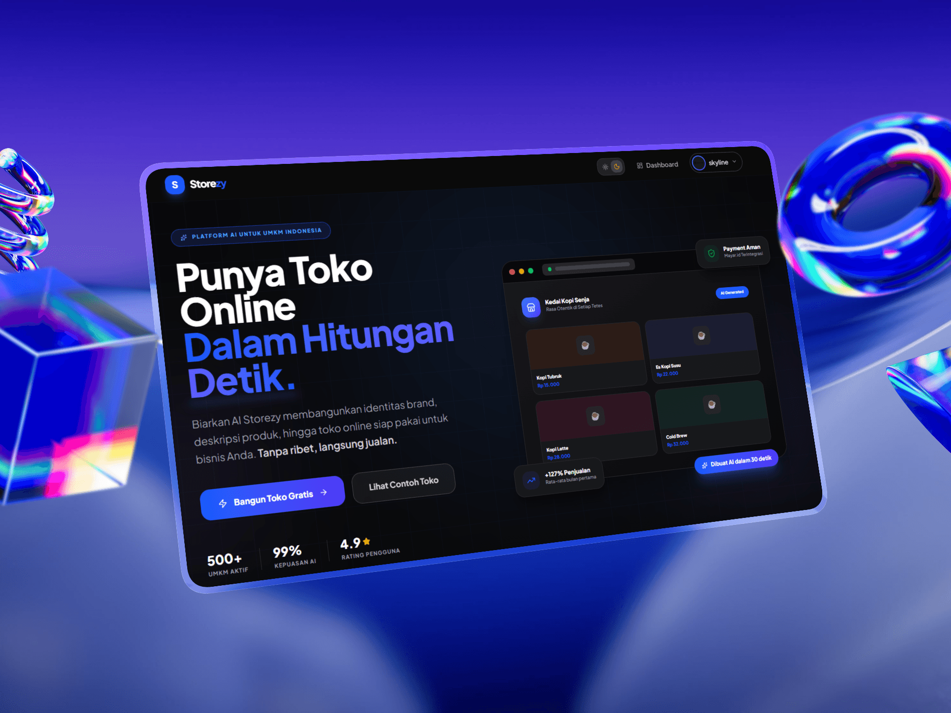 Storezy — AI-Powered E-commerce — Featured project by Aditya Gaudy