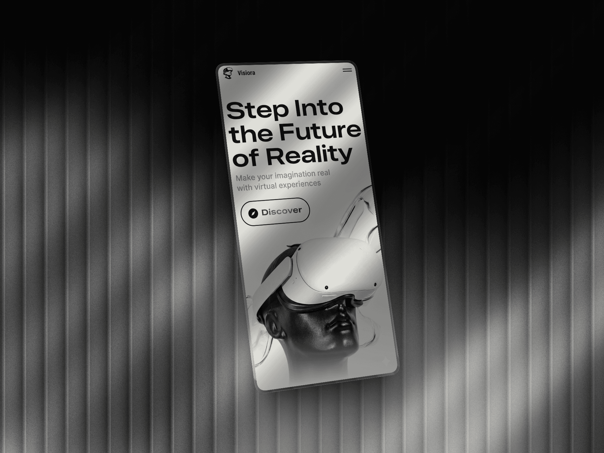 Visiora — Hero UI Design — Featured project by Aditya Gaudy